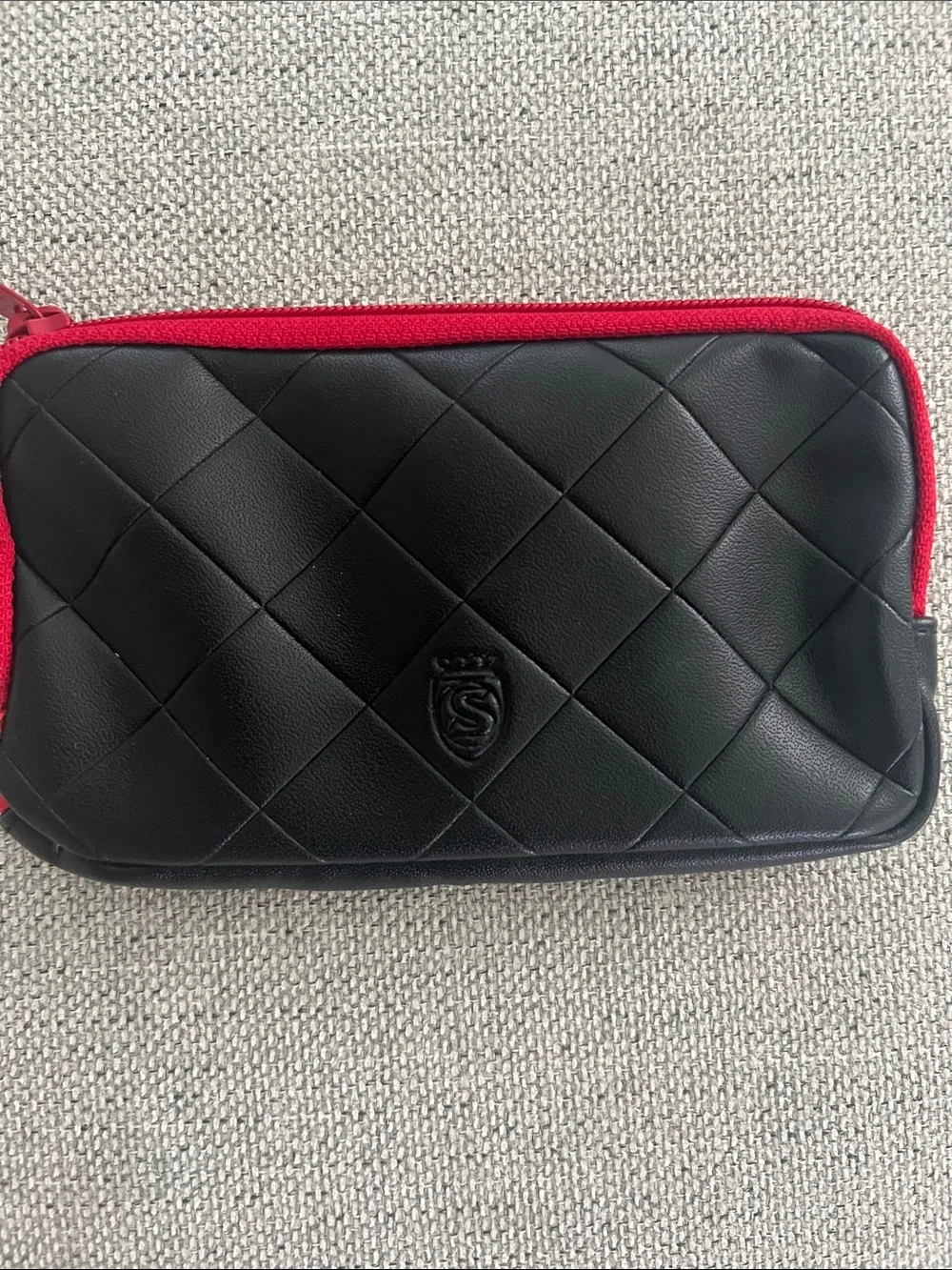 SILCA BORSA ECO Quilted Leather Cycling Wallet Black & Red Ride‑Ready Gear Case